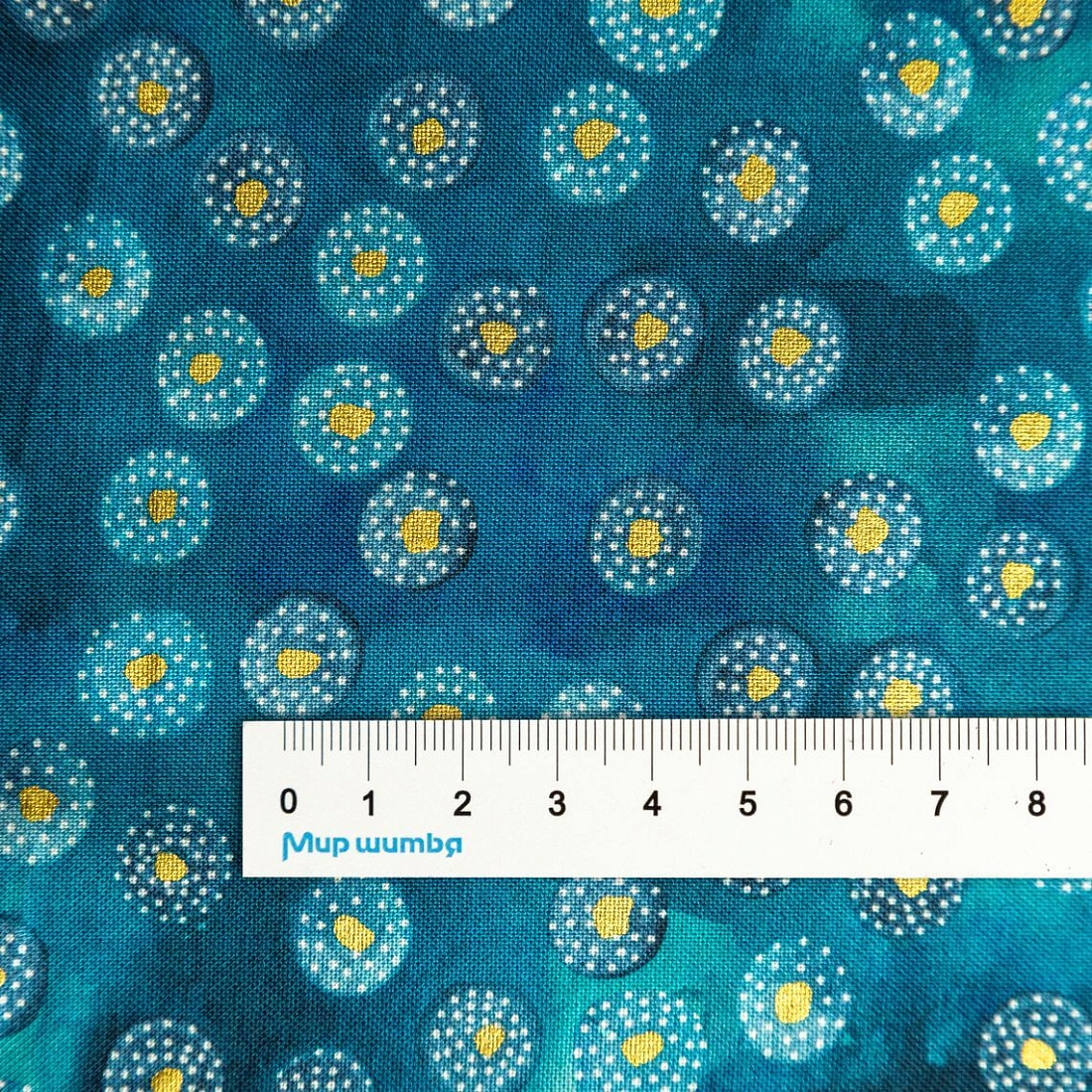 Ткань хлопок для пэчворка для одежды бирюзовый, фактура, Windham Fabrics (арт. CX6363-Girl)