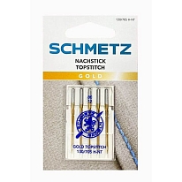 Иглы topstitch Schmetz № 80 с золотым покрытием