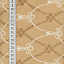 Ткань хлопок пэчворк белый коричневый, завитки, ALFA (арт. 232315)