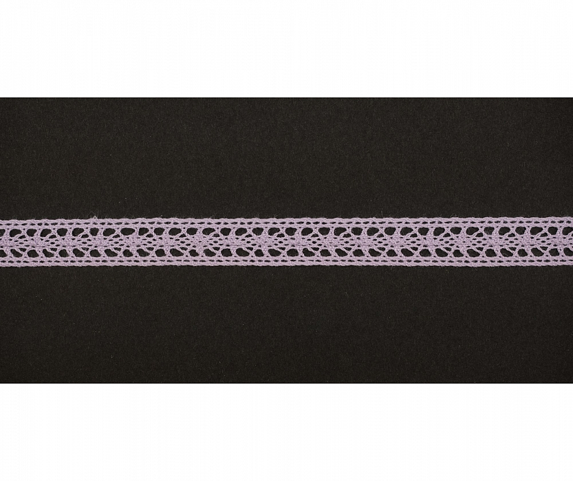 Кружево вязаное хлопковое Alfa AF-368-027 12 мм фиолетовый