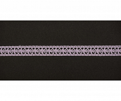 Кружево вязаное хлопковое Alfa AF-368-027 12 мм фиолетовый