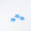 Пуговица детская Звезда пластиковая на прокол голубой 11 мм