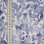 Ткань хлопок пэчворк фиолетовый, завитки, ALFA (арт. 229512)