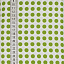 Ткань хлопок пэчворк зеленый белый, геометрия горох и точки, ALFA (арт. 232120)