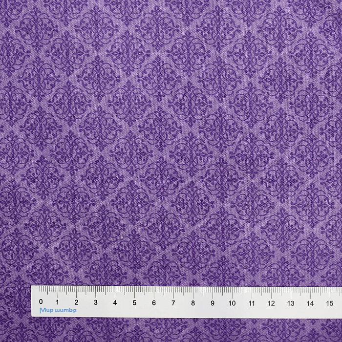 Ткань хлопок пэчворк фиолетовый, винтаж, Benartex (арт. 10467-66)