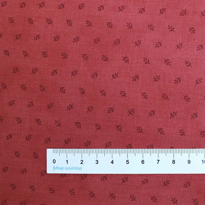 Ткань хлопок пэчворк красный, флора, Moda (арт. 44308 13)