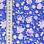 Ткань хлопок пэчворк синий, цветы, ALFA Z DIGITAL (арт. )