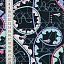 Ткань хлопок пэчворк черный разноцветные, детская тематика транспорт, ALFA (арт. AL-2645)
