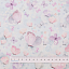 Ткань хлопок пэчворк розовый, птицы и бабочки цветы пастельные тона, Michael Miller (арт. DDC9977-BLUE-D)