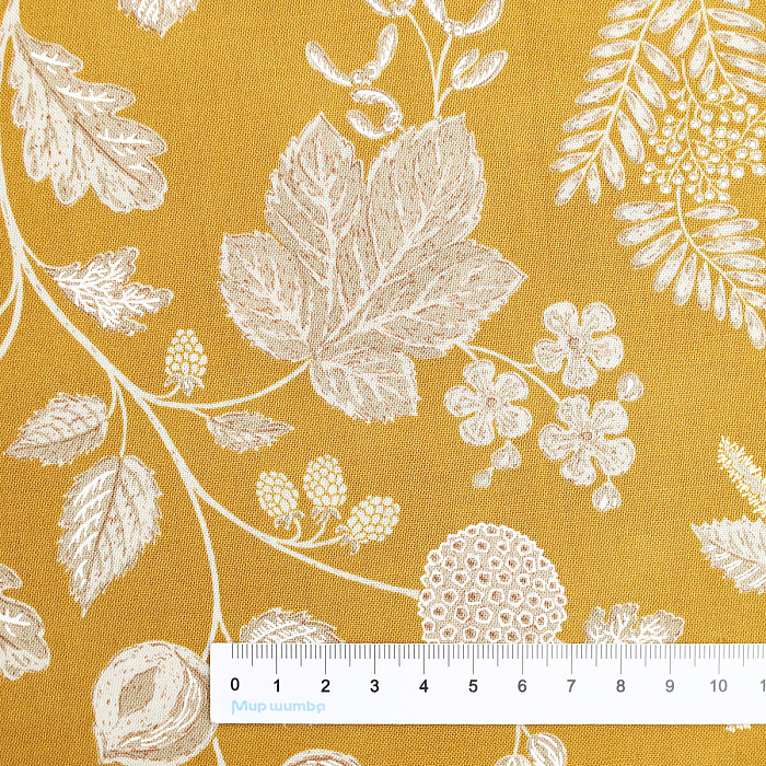 Ткань хлопок пэчворк желтый, цветы, FreeSpirit (арт. PWSA036.SAFFRON)
