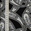 Ткань хлопок пэчворк черный серый, пейсли восточные мотивы, ALFA (арт. 229515)