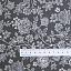 Ткань хлопок пэчворк серый, цветы, Benartex (арт. 612813B)
