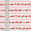 Ткань хлопок пэчворк красный розовый белый, полоски цветы бордюры, ALFA (арт. 234778)