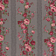 Ткань хлопок пэчворк серый, полоски цветы бордюры розы, Lecien (арт. 240887)