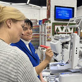 Обучение работе на вышивальной машине