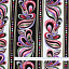 Ткань хлопок пэчворк разноцветные, цветы бордюры, Benartex (арт. 13162M99B)