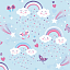 Ткань хлопок пэчворк розовый белый голубой, детская тематика, Studio E (арт. 237265)