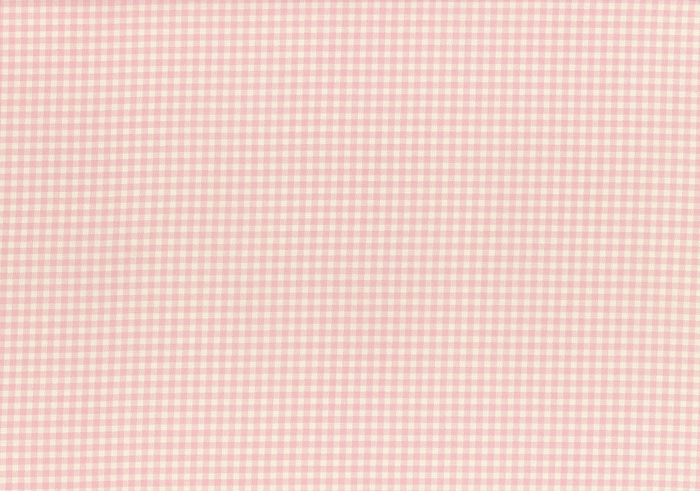 Ткань хлопок пэчворк розовый белый, клетка, Lecien (арт. 231752)