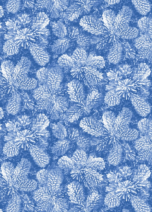 Ткань хлопок пэчворк синий, с блестками, Benartex (арт. 7956P-50)