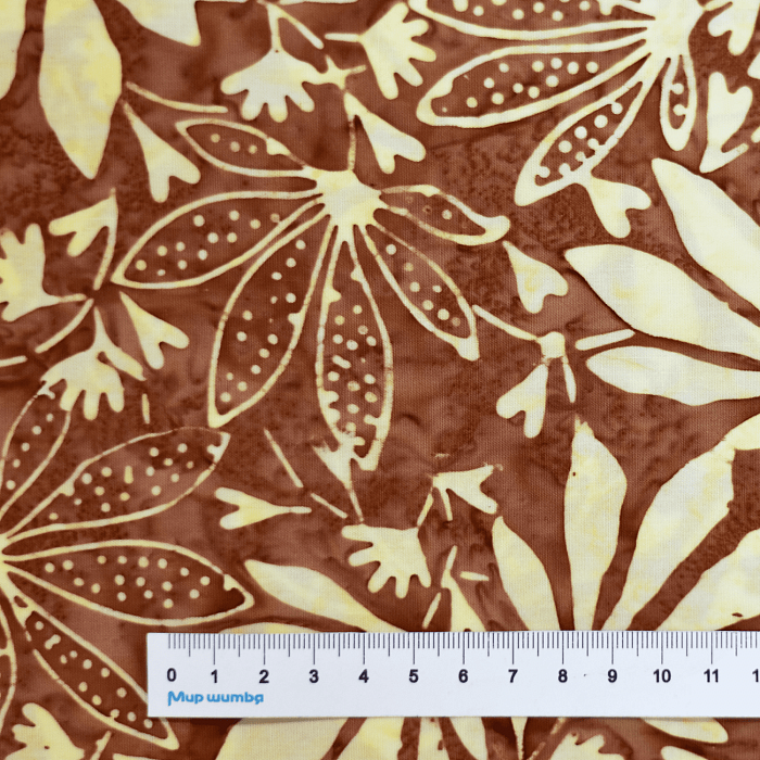Ткань хлопок пэчворк коричневый, батик, Antology Fabrics (арт. 2183Q-X)