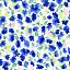 Ткань хлопок пэчворк зеленый синий, цветы, Maywood Studio (арт. )