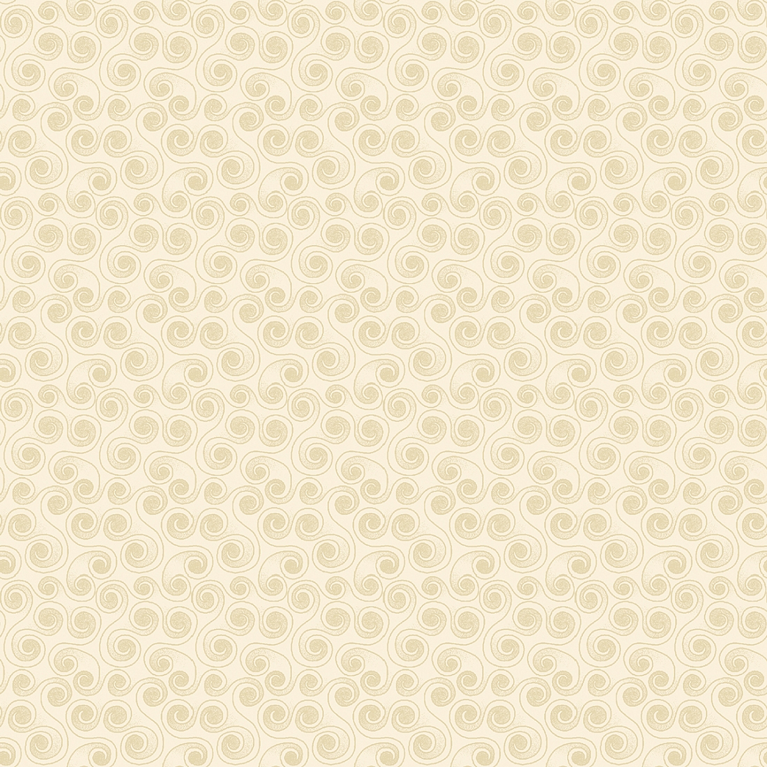 Ткань хлопок для пэчворка бежевый, завитки, Benartex (арт. 0366870B)