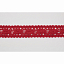 Кружево вязаное хлопковое Alfa AF-160-036 20 мм красный