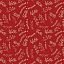 Ткань хлопок для пэчворка красный, цветы, Benartex (арт. 14746M10B)