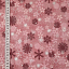 Ткань хлопок пэчворк бордовый розовый белый, новый год, Stof (арт. 4598-420)