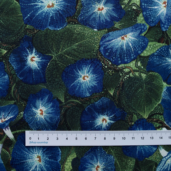 Ткань хлопок пэчворк разноцветные, цветы флора, Moda (арт. 51242 11D)