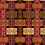 Ткань хлопок пэчворк коричневый разноцветные, цветы геометрия, Studio E (арт. 249635)