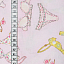 Ткань хлопок пэчворк розовый, необычные, ALFA (арт. AL-10618)