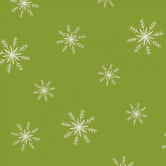 Ткань хлопок пэчворк зеленый, новый год, Henry Glass (арт. )