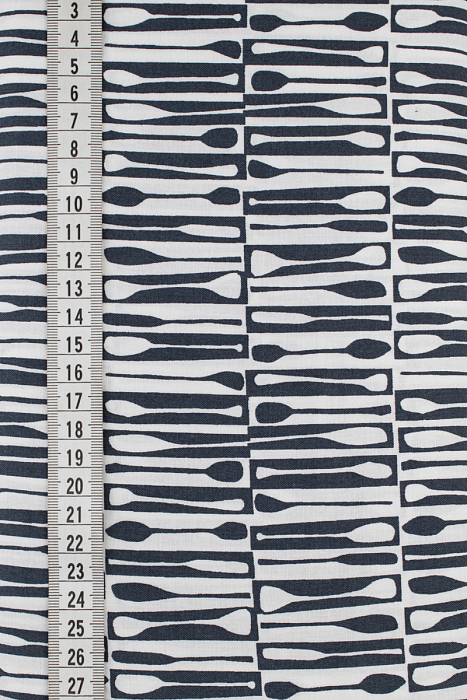 Ткань хлопок пэчворк белый черный, необычные геометрия, ALFA (арт. 213043)