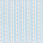 Ткань хлопок пэчворк голубой, мелкий цветочек полоски, Lecien (арт. 31217-70)