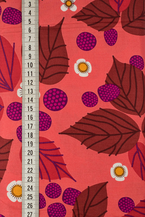 Ткань хлопок пэчворк розовый малиновый коричневый, , ALFA (арт. 229654)