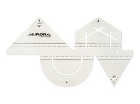 Линейка для пэчворка Aurora AU-41 4 в 1