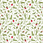 Ткань хлопок пэчворк зеленый белый, цветы фактура, Henry Glass (арт. 1193-8)