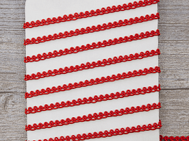 Тесьма отделочная PEGA красный 5 мм