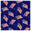 Ткань хлопок пэчворк синий, страны и города, Maywood Studio (арт. MAS8344-W)