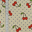 Ткань лен домашний текстиль бежевый, ягоды и фрукты, ALFA C (арт. )