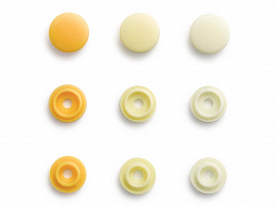 Кнопки Prym 393503 Love Color Snaps Mini пластик 9 мм желтый