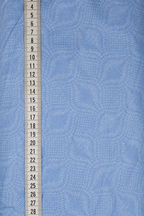 Ткань хлопок пэчворк голубой, завитки, ALFA (арт. 232214)