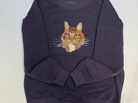 Дизайн для вышивки «Кот Мейн-кун»