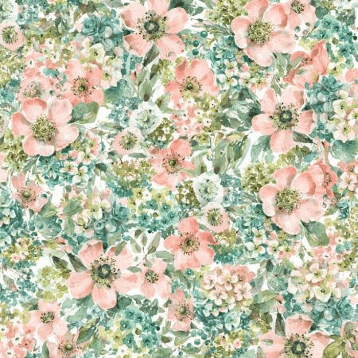 Ткань хлопок пэчворк разноцветные, цветы, Wilmington Prints (арт. 3041-17764-137)