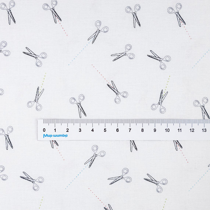 Ткань хлопок пэчворк белый, рукоделие, Blank Quilting (арт. 1948-01)