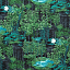 Ткань хлопок пэчворк зеленый, цветы природа реалистичные флора, Robert Kaufman (арт. SRKM-20016-312)
