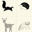 Ткань хлопок  бежевый, животные, Moda (арт. 48280-21)
