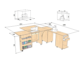 Стол швейный Комфорт-4