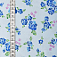 Ткань хлопок пэчворк голубой, цветы, ALFA (арт. AL-10790)